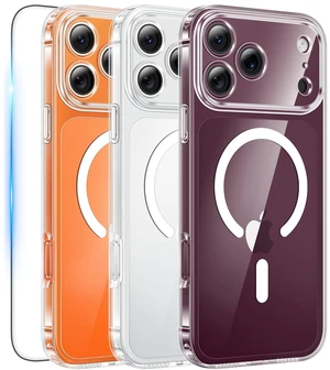 for iPhone 18 Pro Max Case / 17 Pro Max Clear Case Fit for Magsafe | Fit for Magsafe, with Screen Protector, Military Grade Drop Protection Cover, Slim Phone Cases, Shockproof Bumper for iPhone 18 Pro Max Case / 17 Pro Max Clear Case Fit for Magsafe | Fit for Magsafe, with Screen Protector, Military Grade Drop Protection Cover, Slim Phone Cases, Shockproof Bumper