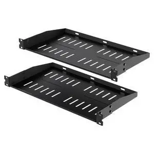 1U Server Rack Shelf, 2-Pack Universal Vented Server Cabinet Shelf, Cantilever Tray for 19" Network Equipment Rack Mount 1U Server Rack Shelf, 2-Pack Universal Vented Server Cabinet Shelf, Cantilever Tray for 19" Network Equipment Rack Mount