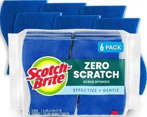 Zero Scratch Scrub Sponge, 6 Pack Zero Scratch Scrub Sponge, 6 Pack