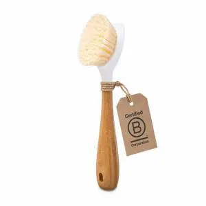 Daily Dish Brush, Bamboo Grip & Strong Bristles for Pots & Pans Daily Dish Brush, Bamboo Grip & Strong Bristles for Pots & Pans
