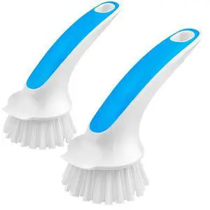 Pot and Pan Cleaning Brush, Dish Brush for Kitchen, Blue, Pack of 2 Pot and Pan Cleaning Brush, Dish Brush for Kitchen, Blue, Pack of 2