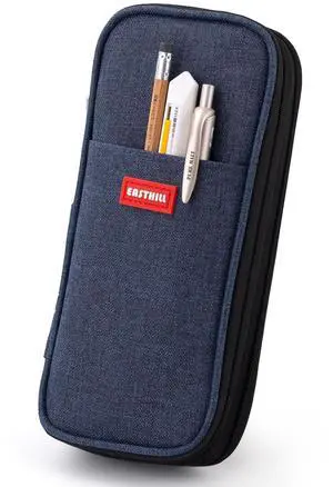 Big Capacity Pencil Case Large Pencil Pouch Stationery Pen Bag for Teen Girls-Deep Blue Big Capacity Pencil Case Large Pencil Pouch Stationery Pen Bag for Teen Girls-Deep Blue