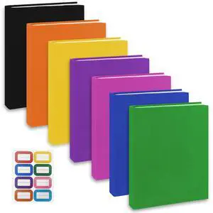 Colored Book Covers 7 Pack, Stretchable Book Sox, 6x9 Inch Colored Book Covers 7 Pack, Stretchable Book Sox, 6x9 Inch