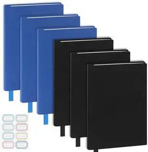 6 Pack Jumbo Stretchable Book Covers 9 x 11 Inch, Black and Blue 6 Pack Jumbo Stretchable Book Covers 9 x 11 Inch, Black and Blue