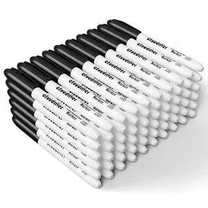 Black Permanent Markers Fine Tip, 60 Packs Permanent Markers Bulk, Quick Drying & Fade Resistant, Permanent Marker Set Works on Plastic,Wood,Stone,Metal and Glass for Doodling, Marking Black Permanent Markers Fine Tip, 60 Packs Permanent Markers Bulk, Quick Drying & Fade Resistant, Permanent Marker Set Works on Plastic,Wood,Stone,Metal and Glass for Doodling, Marking