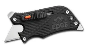 SlideWinder - Utility Knife Multitool with Standard Replaceable Razor Blade, Screwdrivers, Prybar, Bottle Opener and Pocket Clip with Locking Auto-Retracting Blade (Black) SlideWinder - Utility Knife Multitool with Standard Replaceable Razor Blade, Screwdrivers, Prybar, Bottle Opener and Pocket Clip with Locking Auto-Retracting Blade (Black)