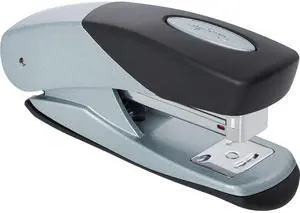 Stapler, 25 Sheets, Compact, Metal, Half Strip, Silver/Black (S7081026AZ) Stapler, 25 Sheets, Compact, Metal, Half Strip, Silver/Black (S7081026AZ)