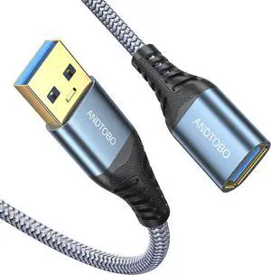 6.6FT USB Extension Cable, USB 3.0 Type A Male to Female Extender Cables High-Speed Data Transfer 5Gbps Compatible with Gamepad, Printer, Webcam, USB Keyboard, Flash Drive, Hard Drive 6.6FT USB Extension Cable, USB 3.0 Type A Male to Female Extender Cables High-Speed Data Transfer 5Gbps Compatible with Gamepad, Printer, Webcam, USB Keyboard, Flash Drive, Hard Drive