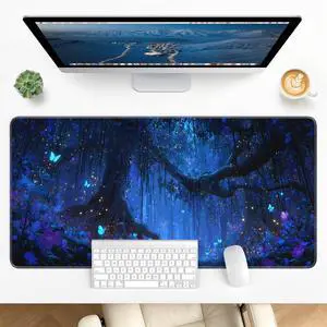 Large Gaming Mouse Pad, XL Desk Protector, Non-Slip Base | 31.5x15.7 in Extended Desk Mat with Stitched Edges for Keyboard, Work, Game, Office, Home PC and Laptop Large Gaming Mouse Pad, XL Desk Protector, Non-Slip Base | 31.5x15.7 in Extended Desk Mat with Stitched Edges for Keyboard, Work, Game, Office, Home PC and Laptop