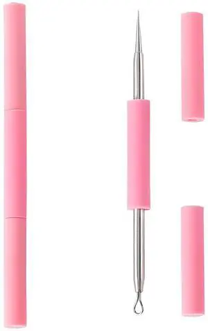 Professional Acne Removal Needle Set, Dual-Ended Blackhead & Whitehead Extractor Tool Professional Acne Removal Needle Set, Dual-Ended Blackhead & Whitehead Extractor Tool