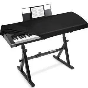 61 Keys Piano Keyboard Cover with Music Stand Opening,Black | Stretchy Dirt Proof Music Stand Opening For Digital Electronic Piano 61 Keys Piano Keyboard Cover with Music Stand Opening,Black | Stretchy Dirt Proof Music Stand Opening For Digital Electronic Piano