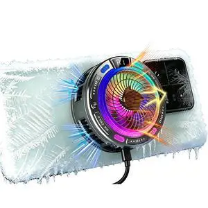 Phone Cooling Fan,Phone Cooler for Gaming,Cell Phone Fan,AI Smart Control | Real-Time Temp Display,100-Level Fan,4 RGB Modes,Semiconductor,Magnetic & Clip-On for iPhone Android,Gaming TikTok Live Phone Cooling Fan,Phone Cooler for Gaming,Cell Phone Fan,AI Smart Control | Real-Time Temp Display,100-Level Fan,4 RGB Modes,Semiconductor,Magnetic & Clip-On for iPhone Android,Gaming TikTok Live