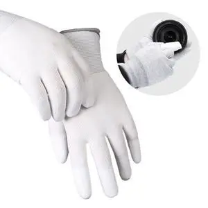 Microfiber Camera Cleaning Gloves for Professionals | Anti-Static, for Camera and Sensor Cleaning, for Precision Instruments, Vacuum Clean Sealed Packaging, White, DDG-1 Microfiber Camera Cleaning Gloves for Professionals | Anti-Static, for Camera and Sensor Cleaning, for Precision Instruments, Vacuum Clean Sealed Packaging, White, DDG-1
