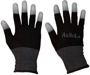2 Pairs Black Anti Static Gloves Top Fit Fingertip 13G Carbon Fibers PU Coated ESD Safety Work Gloves (2, Medium) 2 Pairs Black Anti Static Gloves Top Fit Fingertip 13G Carbon Fibers PU Coated ESD Safety Work Gloves (2, Medium)