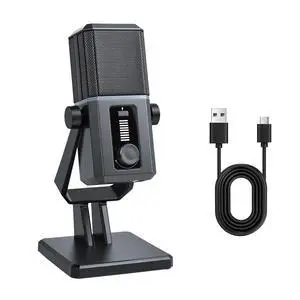 USB Gaming Microphone RGB Lighting Noise Cancelling | PC Streaming, 5ft USB to USB-C Cable, Desktop Mic, Podcasting, Singing, Recording, Meeting USB Gaming Microphone RGB Lighting Noise Cancelling | PC Streaming, 5ft USB to USB-C Cable, Desktop Mic, Podcasting, Singing, Recording, Meeting