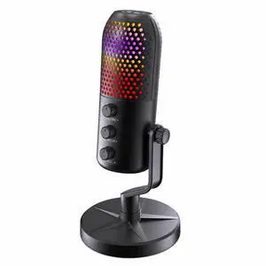USB PC Mic with Noise Cancelation & Gain Control | Gaming Microphone for Streaming, Gaming, Podcasts, PC, PS4 -Includes Quick Mute & RGB Lighting USB PC Mic with Noise Cancelation & Gain Control | Gaming Microphone for Streaming, Gaming, Podcasts, PC, PS4 -Includes Quick Mute & RGB Lighting