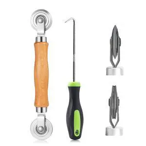 Screen Roller Tool 2in1-Bearing Roller+Hook to Replace Mesh | Screen Repair Tool, 2 Side Roller,Hook-Removal Old Spline.Easy to Install Screen Mesh Screen Roller Tool 2in1-Bearing Roller+Hook to Replace Mesh | Screen Repair Tool, 2 Side Roller,Hook-Removal Old Spline.Easy to Install Screen Mesh