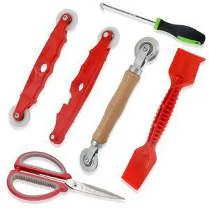 Screen Repair Tools, 6 in 1 Window Screen Installation Kit Include Screen Roller Spline Roller Tool, Spline Removing Hook, Rubber Strip Shovel for Installing and Replacing Window Patio Sliding Door Screen Repair Tools, 6 in 1 Window Screen Installation Kit Include Screen Roller Spline Roller Tool, Spline Removing Hook, Rubber Strip Shovel for Installing and Replacing Window Patio Sliding Door