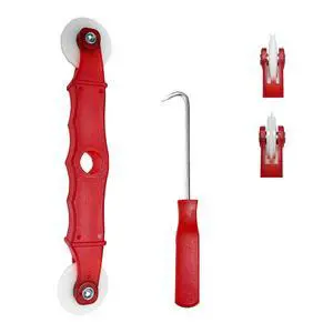 2 Pcs Screen Repair Tool, Durable Screen Door Roller Tool and Spline Remove Hook, Ergonomic Handle, Easy to Use, Suit for Screen Door Window Screen Repair Replacement 2 Pcs Screen Repair Tool, Durable Screen Door Roller Tool and Spline Remove Hook, Ergonomic Handle, Easy to Use, Suit for Screen Door Window Screen Repair Replacement
