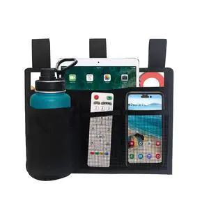 Bedside Storage Caddy, Bunk Bed Storage Bag, Hanging Bedside Organizer | for TV Remote Control, Phones, Tablets, Bedside Pocket for College Dorm Rooms Baby Bed Rails, Hospital, Camp Bedside Storage Caddy, Bunk Bed Storage Bag, Hanging Bedside Organizer | for TV Remote Control, Phones, Tablets, Bedside Pocket for College Dorm Rooms Baby Bed Rails, Hospital, Camp