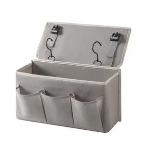 Bedside Caddy/Bedside Storage Organizer Hanging Bag with Three Options,Suitable for home beds, sofas, and dormitory bedscan hold magazines, books, phones, iPads, remote controls. (Gray) Bedside Caddy/Bedside Storage Organizer Hanging Bag with Three Options,Suitable for home beds, sofas, and dormitory bedscan hold magazines, books, phones, iPads, remote controls. (Gray)