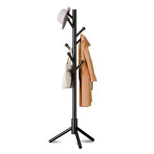 8-Hook Freestanding Coat Rack 3 Heights Safe Round Tips Black | Smooth Round Tips Prevent Slipping,Tool-Free Assembly,Holds Clothes Hats Handbags,Ideal for Entryway Bedroom Hallway Office 8-Hook Freestanding Coat Rack 3 Heights Safe Round Tips Black | Smooth Round Tips Prevent Slipping,Tool-Free Assembly,Holds Clothes Hats Handbags,Ideal for Entryway Bedroom Hallway Office