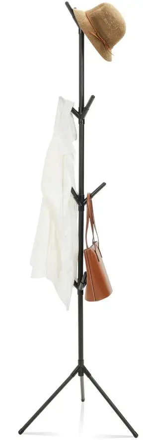 Coat Rack Stand with 12 Hooks,Metal Freestanding Coat Standing,Light weight Cap Rack,Black Coat Rack Stand with 12 Hooks,Metal Freestanding Coat Standing,Light weight Cap Rack,Black