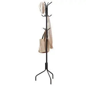 Coat Rack Freestanding,hat and coat rack stand for entryway,Living Room,Bedroom,Metal coat tree with12 Hooks and 3 Legs (Black) Coat Rack Freestanding,hat and coat rack stand for entryway,Living Room,Bedroom,Metal coat tree with12 Hooks and 3 Legs (Black)