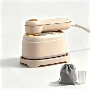 Travel Steamer for Clothes, 1200W Mini Travel Iron with Steam, Handheld Rotary Garment Iron, Wrinkle Remover, 10s Fast Heating, Beige, 1 Piece Travel Steamer for Clothes, 1200W Mini Travel Iron with Steam, Handheld Rotary Garment Iron, Wrinkle Remover, 10s Fast Heating, Beige, 1 Piece