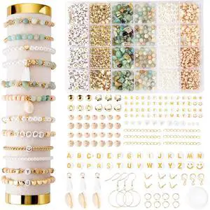 Jewelry Making Supplies Kit Natural Stone Beads for Irregular Natural Stone with for DIY Craft Bracelet Necklace Earrings for Adults (Amazonian) Jewelry Making Supplies Kit Natural Stone Beads for Irregular Natural Stone with for DIY Craft Bracelet Necklace Earrings for Adults (Amazonian)