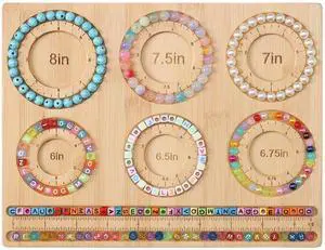 Bead Board for Jewelry Making, Bamboo Beading Board for Jewelry Bracelet Making, DIY Bracelet Bead Board Bead Board for Jewelry Making, Bamboo Beading Board for Jewelry Bracelet Making, DIY Bracelet Bead Board