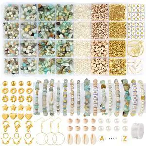Jewelry Making Kit for Adults, 1562pcs Natural Stone Beads Bracelet Making | Funtopia Jewelry Making Supplies Gemstone Crystal Marble Beads for DIY Craft Bracelet Necklace Earrings Jewelry Making Kit for Adults, 1562pcs Natural Stone Beads Bracelet Making | Funtopia Jewelry Making Supplies Gemstone Crystal Marble Beads for DIY Craft Bracelet Necklace Earrings