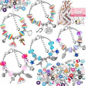 85 Pcs Charm Bracelet Making Kit, DIY Charm Bracelets Beads for Adults and Beginner Jewelry Making Kit 85 Pcs Charm Bracelet Making Kit, DIY Charm Bracelets Beads for Adults and Beginner Jewelry Making Kit