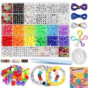 1300 Pcs DIY Childrens Crafts Beads Friendship Bracelet Kit 1300 Pcs DIY Childrens Crafts Beads Friendship Bracelet Kit
