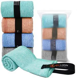 4 Pack Microfiber Towel Quick Dry Set - Super Absorbent Gym Towels Lightweight Hot Yoga Towel Fast Drying Travel Towels for Workout Sports Exercise-Home Gym Accessories for Men & Women 4 Pack Microfiber Towel Quick Dry Set - Super Absorbent Gym Towels Lightweight Hot Yoga Towel Fast Drying Travel Towels for Workout Sports Exercise-Home Gym Accessories for Men & Women