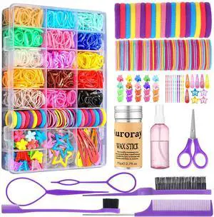 Hair Accessories for Girls, 1698 Pcs Hair Rubber Bands with Elastic Hair Ties Hair Clips Hair Wax Stick Spray Bottle Hair Styling Tools Hair Accessories for Girls, 1698 Pcs Hair Rubber Bands with Elastic Hair Ties Hair Clips Hair Wax Stick Spray Bottle Hair Styling Tools