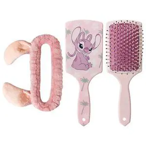 Kids Disney Hair Brush & Spa Headband Set for Girls - Features Angel from Lilo and Stitch - Fun Grooming Kit for Detangling Styling - Soft & Stretchy One Size, Ages 3+ Kids Disney Hair Brush & Spa Headband Set for Girls - Features Angel from Lilo and Stitch - Fun Grooming Kit for Detangling Styling - Soft & Stretchy One Size, Ages 3+