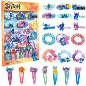 Stitch Hair Accessories Set with Hair Clips, Bows & Scrunchies Stitch Hair Accessories Set with Hair Clips, Bows & Scrunchies