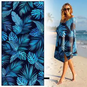 Oversized Microfiber Beach Towel Thin, Blue Black Palm Leaf Double Sided Towel 1PC, Large Soft Sand Free Quick Dry Swim Compact Towels for Men Women Adults, Summer Swim Lake Pool Beach Bath, 35"x71" Oversized Microfiber Beach Towel Thin, Blue Black Palm Leaf Double Sided Towel 1PC, Large Soft Sand Free Quick Dry Swim Compact Towels for Men Women Adults, Summer Swim Lake Pool Beach Bath, 35"x71"
