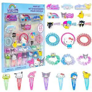 Hello Kitty Hair Accessories Set with Hair Clips, Bows & Scrunchies Hello Kitty Hair Accessories Set with Hair Clips, Bows & Scrunchies