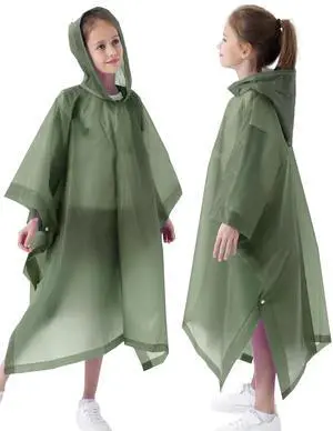 Rain Poncho for Kids(2 Pack) Waterproof Reusable EVA Raincoat One Size Rain Jackets for Children,Boys and Girls Rain Poncho for Kids(2 Pack) Waterproof Reusable EVA Raincoat One Size Rain Jackets for Children,Boys and Girls