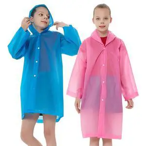 Rain Ponchos Raincoats for Kids, Reusable Boys Girls Rain Jackets Emergency with Hood for Family Disney Travel Outdoor (Pink+Blue) Rain Ponchos Raincoats for Kids, Reusable Boys Girls Rain Jackets Emergency with Hood for Family Disney Travel Outdoor (Pink+Blue)