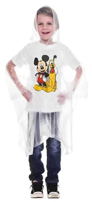 Rain Poncho Hoodie Girls Boys Children Kids (Mickey Pluto, Youth) Rain Poncho Hoodie Girls Boys Children Kids (Mickey Pluto, Youth)