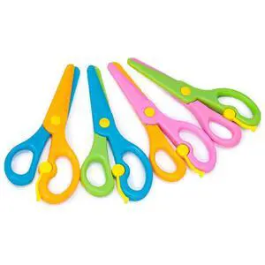 4PCS Toddler Safety Scissors, Blunt Tip Scissor, Anti-Pinch | Preschool Training Art Supplies for Kids, Child Hand Eye Coordination Development, Playdough Tools Crafts Essentials 4PCS Toddler Safety Scissors, Blunt Tip Scissor, Anti-Pinch | Preschool Training Art Supplies for Kids, Child Hand Eye Coordination Development, Playdough Tools Crafts Essentials