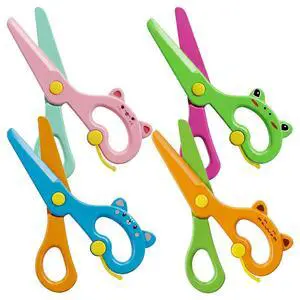 4PCS Toddler Safety Scissors, Blunt Tip Training Scissors | ABS, Anti-Pinch Design for Kids, for Playdough Tools and DIY Art Craft Supplies, Cutting Skills, Toddler School Essentials 4PCS Toddler Safety Scissors, Blunt Tip Training Scissors | ABS, Anti-Pinch Design for Kids, for Playdough Tools and DIY Art Craft Supplies, Cutting Skills, Toddler School Essentials