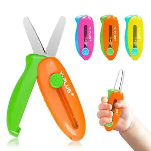 Safety Scissors for Kids, 3Pcs Retractable Toddler Scissors for Preschool | Retractable Kids Scissors for Small Hand, Ages 3-5 2-4 1-3 Cutting Tool for Toddler Crafts and Preschool Activities Safety Scissors for Kids, 3Pcs Retractable Toddler Scissors for Preschool | Retractable Kids Scissors for Small Hand, Ages 3-5 2-4 1-3 Cutting Tool for Toddler Crafts and Preschool Activities