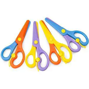 Toddler Scissors, 4PCS Adaptive Blunt Tip Training Safety Scissors for Kids, Child Hand-Eye Coordination Development, Early Preschool Development Tools, Stocking Stuffer DIY Craft Projects Toddler Scissors, 4PCS Adaptive Blunt Tip Training Safety Scissors for Kids, Child Hand-Eye Coordination Development, Early Preschool Development Tools, Stocking Stuffer DIY Craft Projects