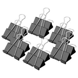 Medium Binder Clips 1.25 inch Length, (40 Pcs) Medium Paper Clips for Office Supplies Medium Binder Clips 1.25 inch Length, (40 Pcs) Medium Paper Clips for Office Supplies