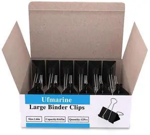 72 Pcs Large Binder Clips 1.6 inch Length, Big Paper Clips for Office 72 Pcs Large Binder Clips 1.6 inch Length, Big Paper Clips for Office