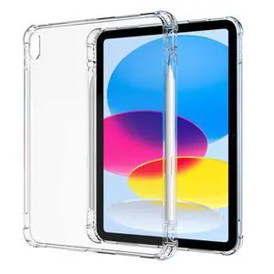 Clear Case for iPad A16 11th Generation 11" 2025 with Pencil Holder | iPad 10th Generation 10.9-inch Case 2022 Transparent Slim Soft Flexible TPU Silicone Protective Cover Skin Clear Case for iPad A16 11th Generation 11" 2025 with Pencil Holder | iPad 10th Generation 10.9-inch Case 2022 Transparent Slim Soft Flexible TPU Silicone Protective Cover Skin